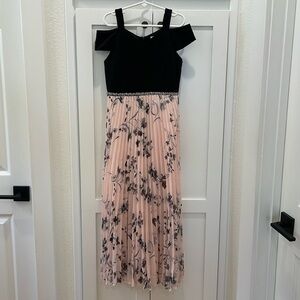 Girls formal off shoulder dress with Spahghetti straps